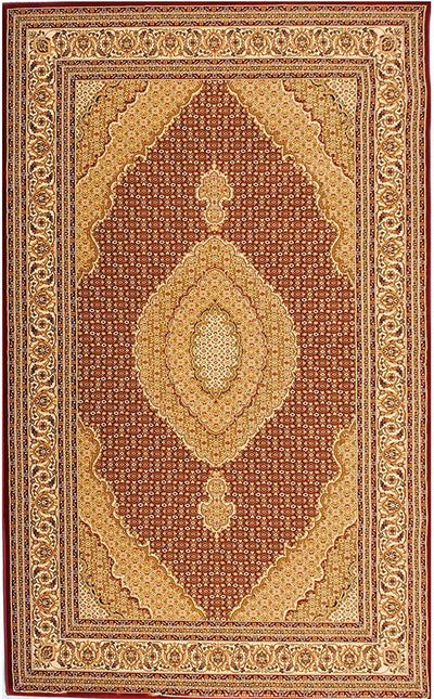 3’ x 13’ Red and Beige Medallion Runner Rug - Area Rugs