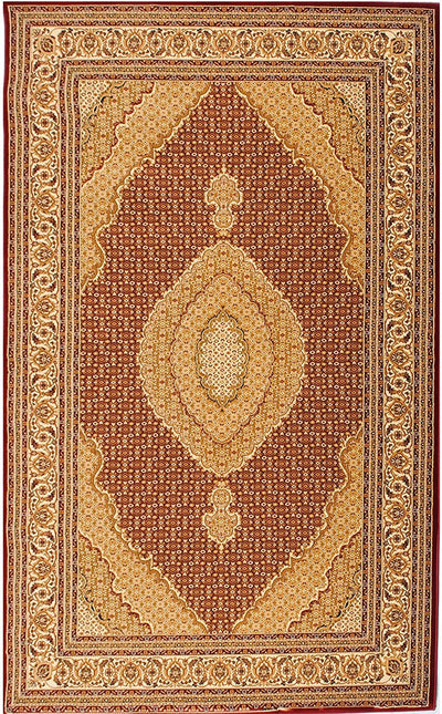 3’ x 13’ Red and Beige Medallion Runner Rug - Area Rugs