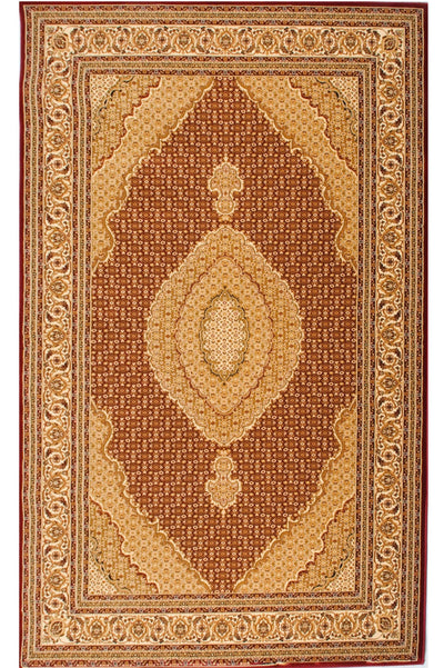 3’ x 13’ Red and Beige Medallion Runner Rug - Area Rugs