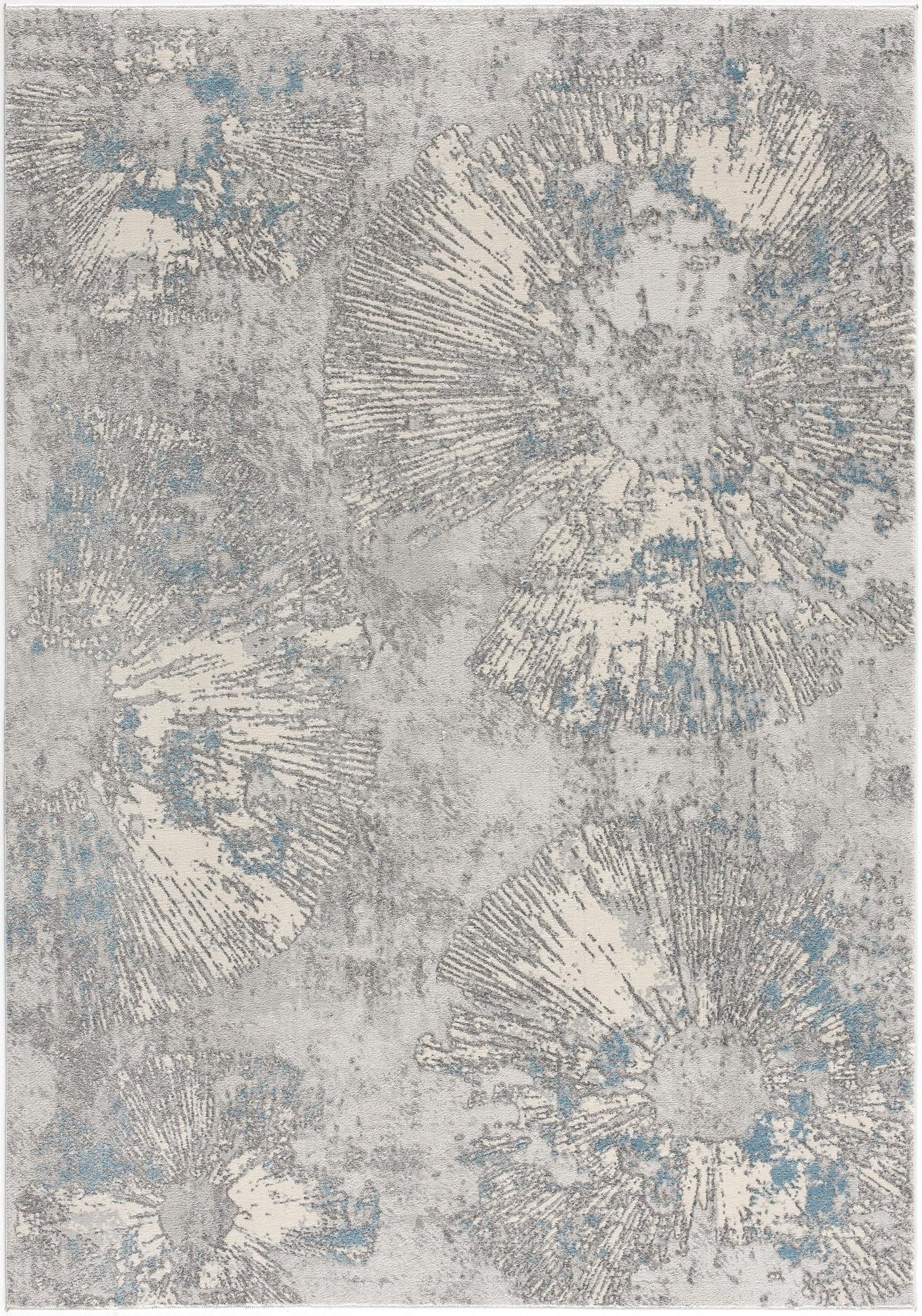 3’ X 5’ Blue Abstract Dhurrie Area Rug - Area Rugs