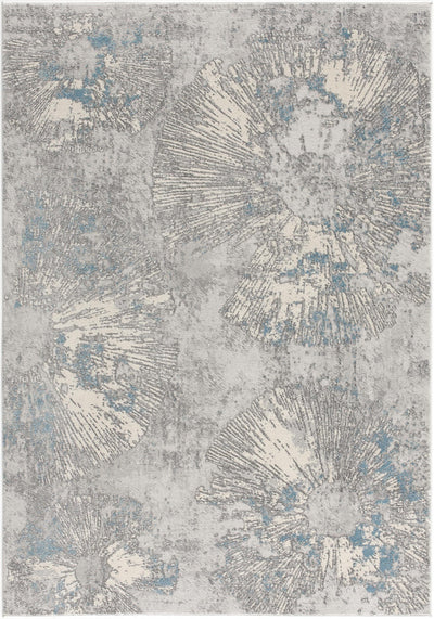 3’ X 5’ Blue Abstract Dhurrie Area Rug - Area Rugs