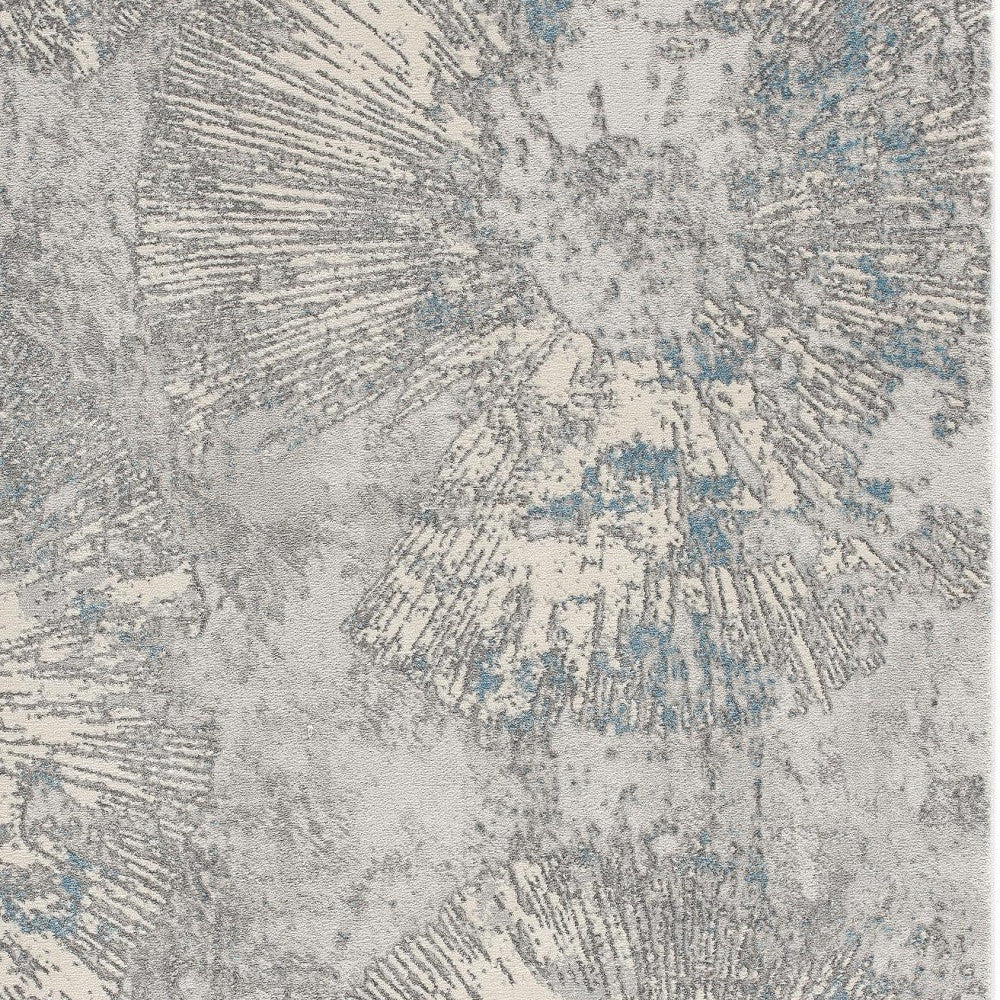 3’ X 5’ Blue Abstract Dhurrie Area Rug - Area Rugs