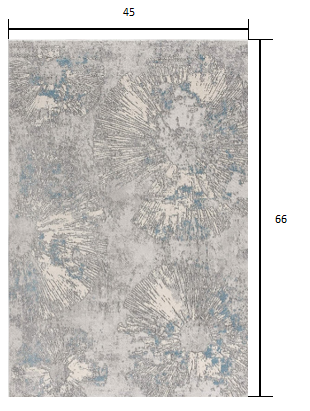 3’ X 5’ Blue Abstract Dhurrie Area Rug - Area Rugs