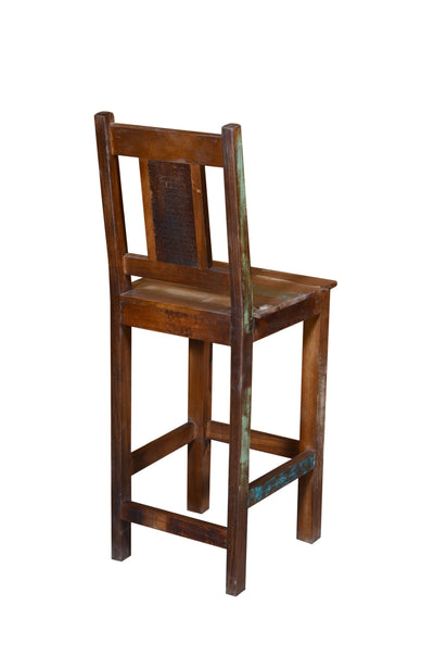 30’ Brown Solid Wood Bar Height Bar Chair - Bar Chairs