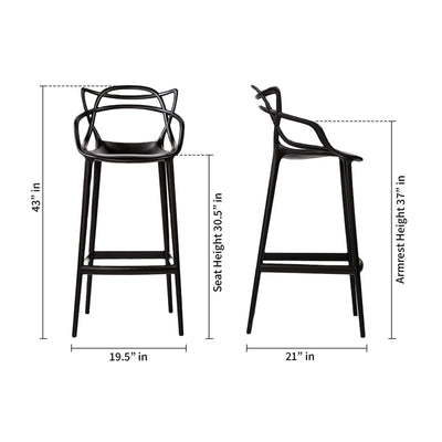 31’ Black Bar Chair - Bar Chairs