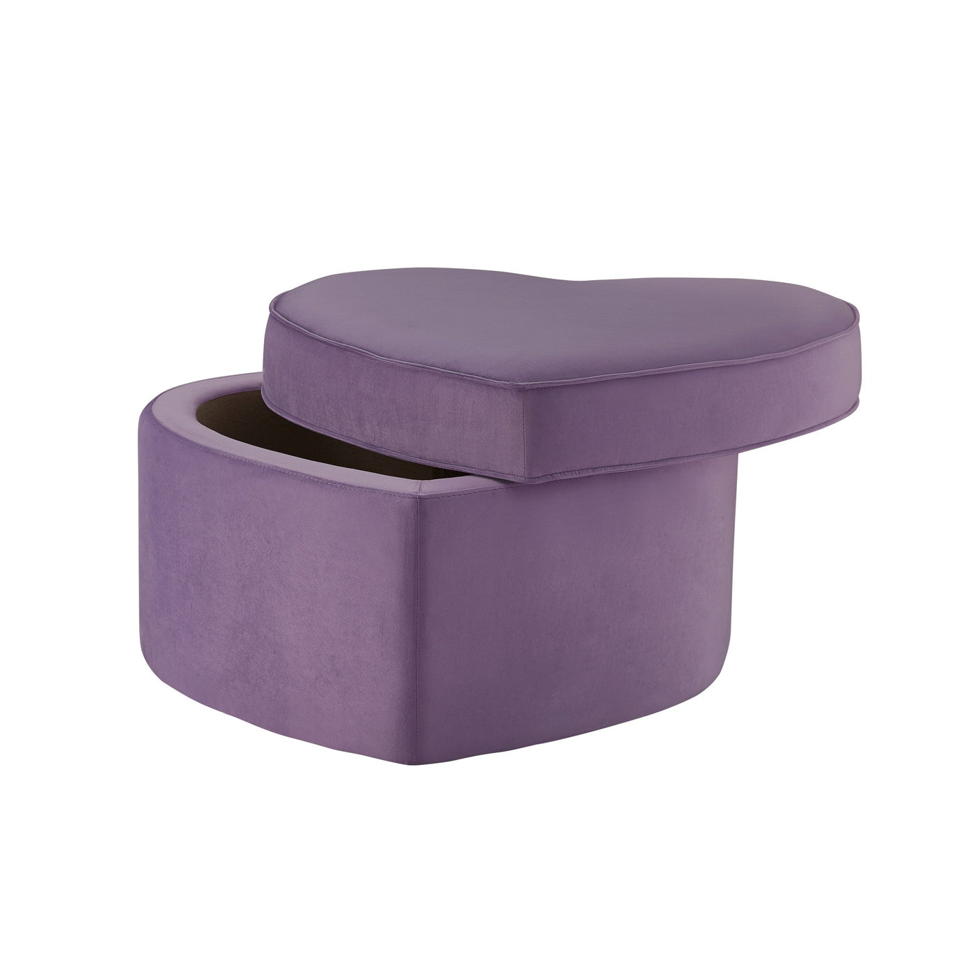 32’ Purple Velvet Specialty Storage - Purple, Velvet / Velvet - Ottomans