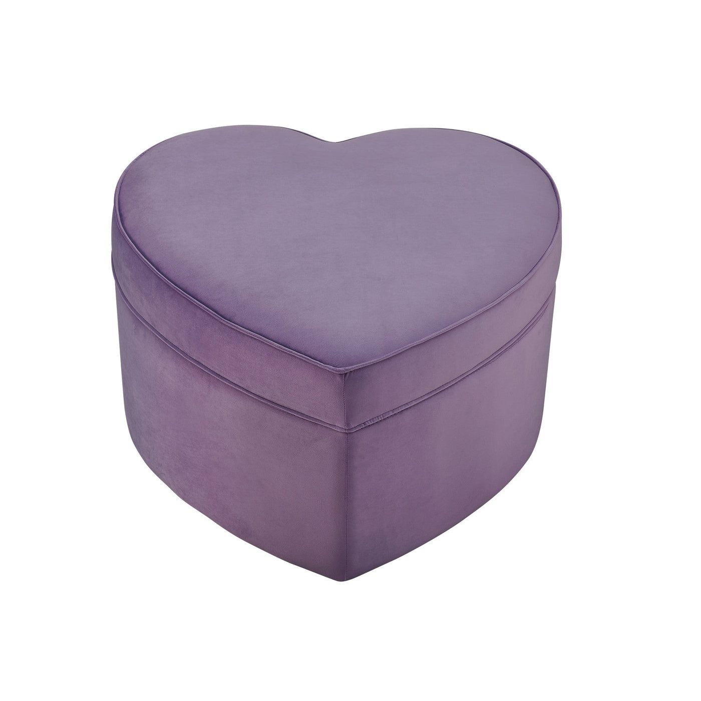 32’ Purple Velvet Specialty Storage - Purple, Velvet / Velvet - Ottomans