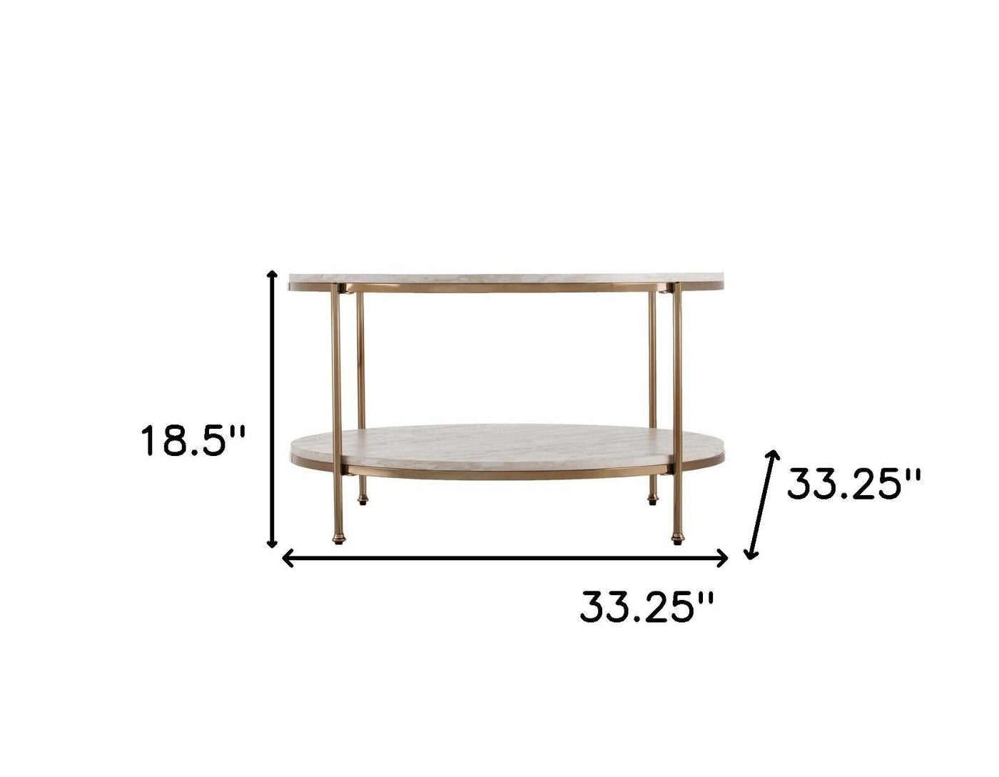 33’ White Solid Manufactured Wood And Metal Square Coffee Table - Coffee Tables