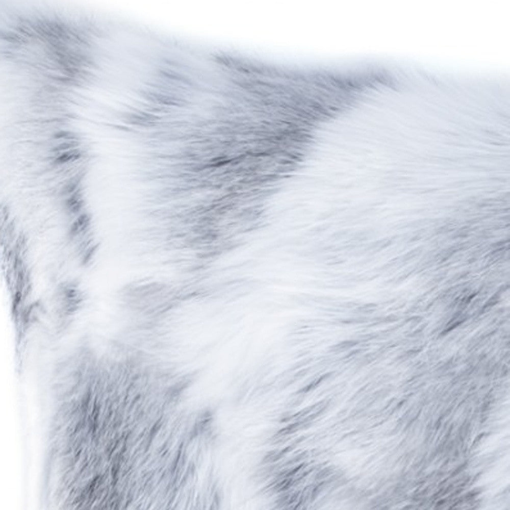 5’ X 12’ X 20’ 100% Natural Rabbit Fur Grey Pillow - Accent Throw Pillows