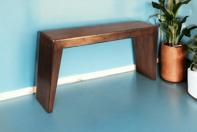 60’ Copper Aluminum Sled Console Table - Console Tables