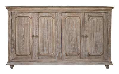 71’’ Sand Solid and Manufactured Wood Distressed Credenza - Sideboards