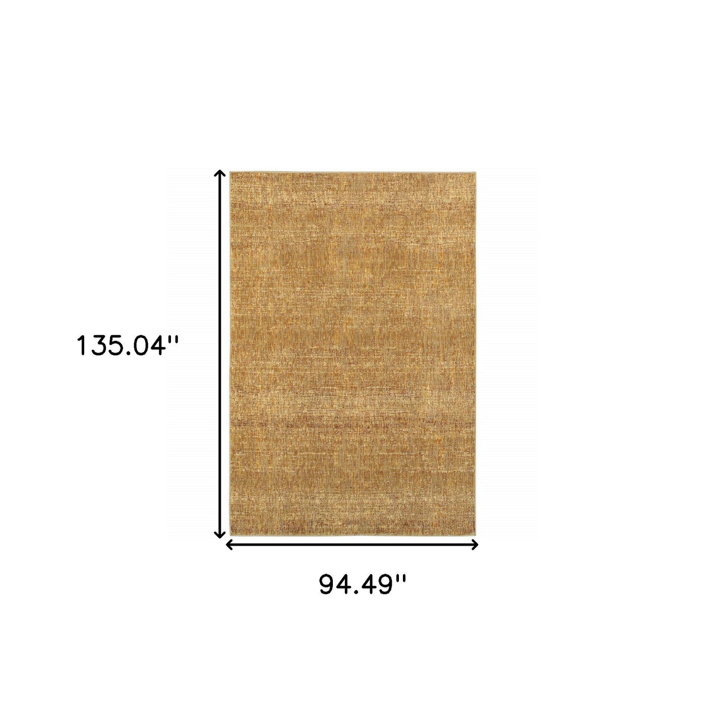 8’ X 10’ Gold Rust Brown Ivory Purple And Lavender Power Loom Stain Resistant Area Rug - Area Rugs