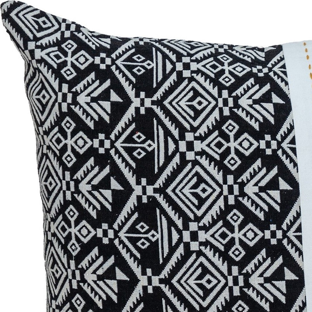 Black And White Modern Throw Pillow - Accent Throw Pillows