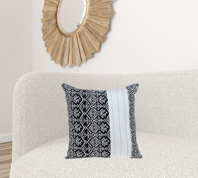 Black And White Modern Throw Pillow - Accent Throw Pillows