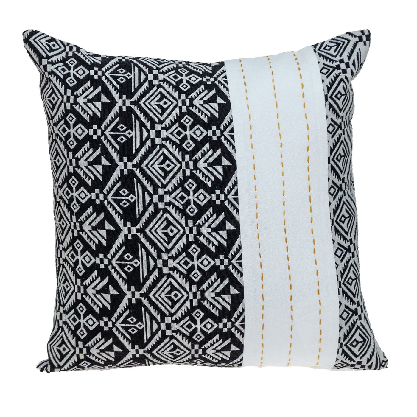 Black And White Modern Throw Pillow - Accent Throw Pillows