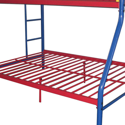 78’’ X 54’’ X 60’’ Twin Over Full Rainbow Metal Tube Bunk Bed - Bunk Beds