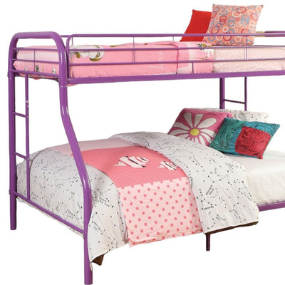 78’’ X 54’’ X 60’’ Twin Over Full Rainbow Metal Tube Bunk Bed - Bunk Beds