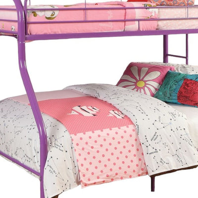 78’’ X 54’’ X 60’’ Twin Over Full Rainbow Metal Tube Bunk Bed - Bunk Beds