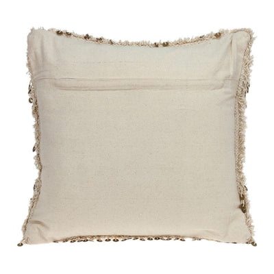 Boho Woven Shaggy Sequin Throw Pillow - Accent Throw Pillows