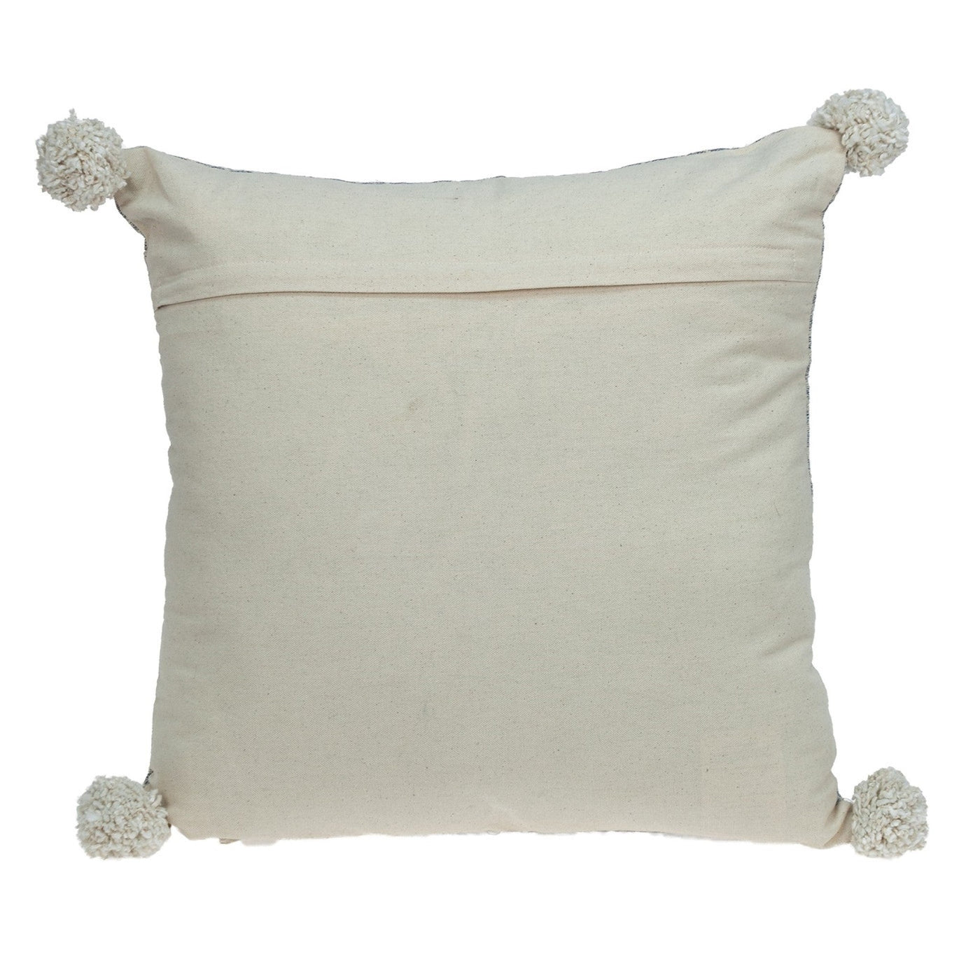 Gray Pearl Pom Throw Pillow - Accent Throw Pillows