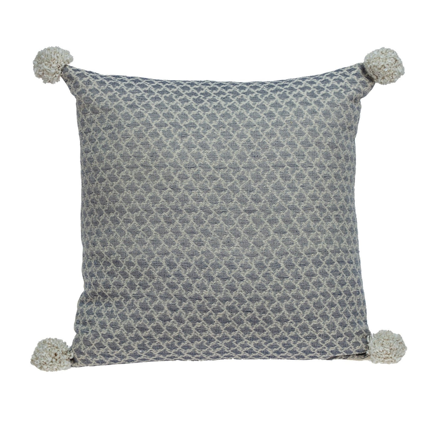 Gray Pearl Pom Throw Pillow - Accent Throw Pillows