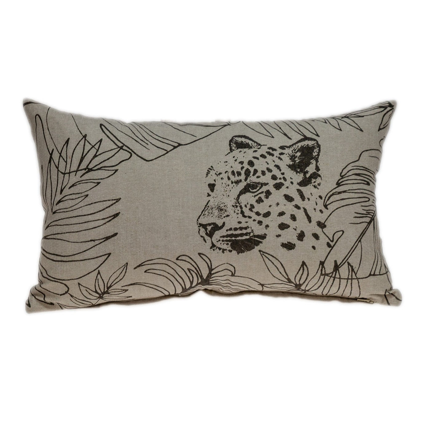 Jaguar Silhoutte Lumbar Throw Pillow - Accent Throw Pillows