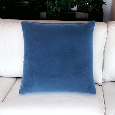 Navy Soft Velvet Accent Throw Pillow - Accent Throw Pillows