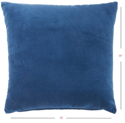 Navy Soft Velvet Accent Throw Pillow - Accent Throw Pillows