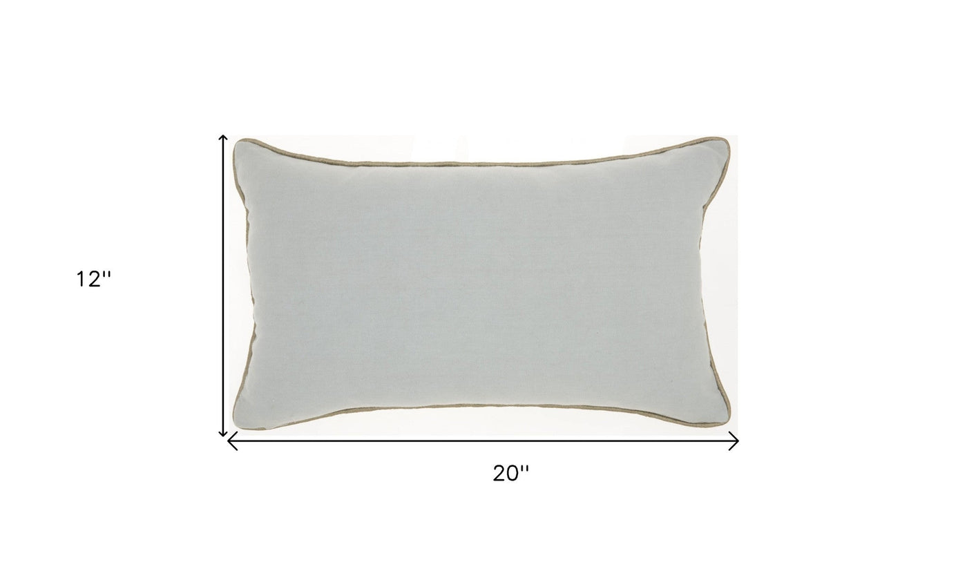 Periwinkle Embellished Lumbar Pillow - Accent Throw Pillows