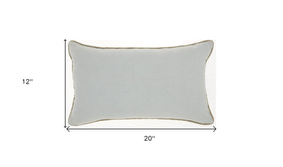 Periwinkle Embellished Lumbar Pillow - Accent Throw Pillows