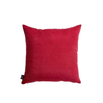 Set Of 2 Red Brushed Twill Decorative Throw Pillow Covers - Accent Throw Pillows