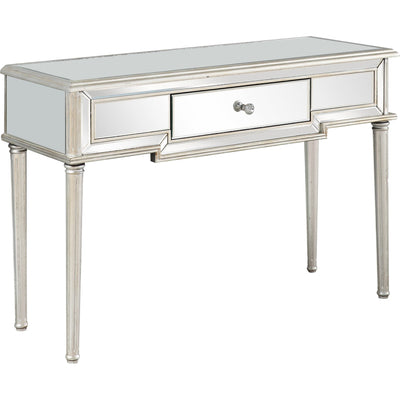 Silver Leaf Antiqued Console Table - Console Tables