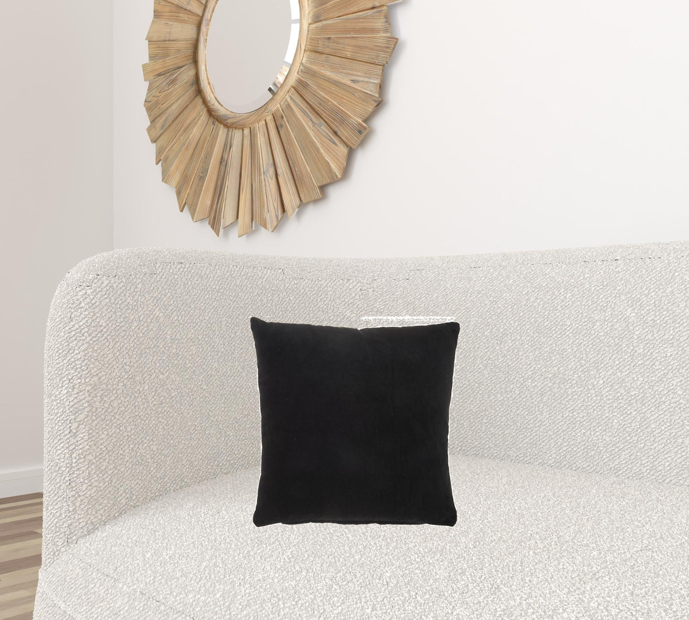 Solid Black Casual Throw Pillow - Accent Throw Pillows