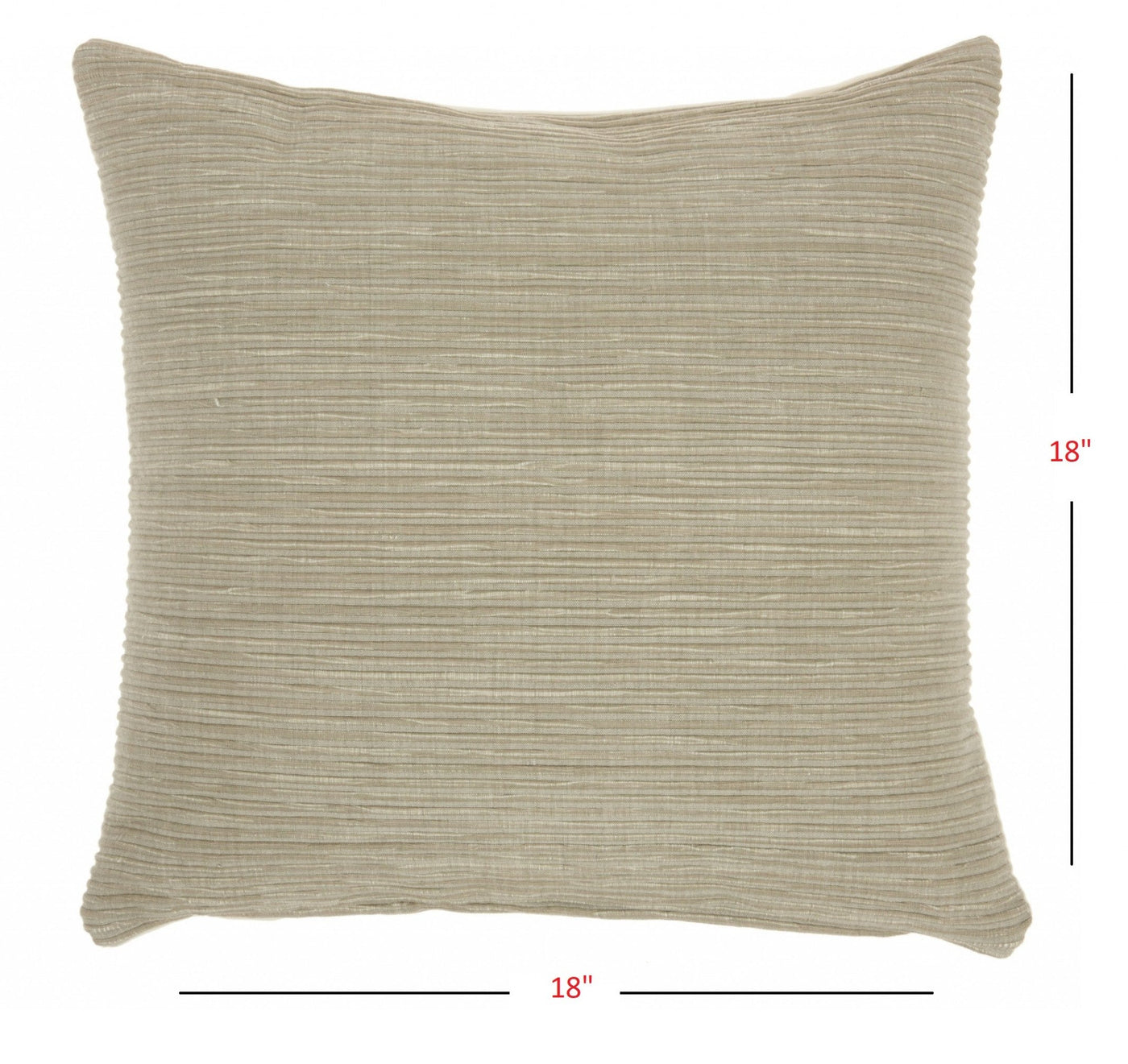 Taupe Distressed Stripes Throw Pillow - Accent Throw Pillows