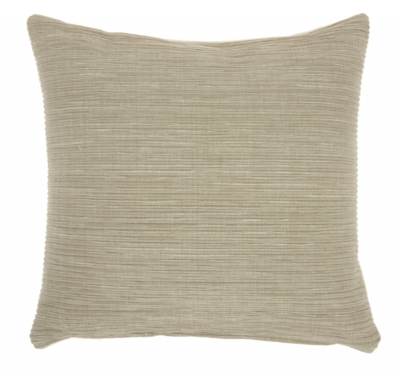 Taupe Distressed Stripes Throw Pillow - Accent Throw Pillows