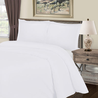 White King Cotton Blend 1000 Thread Count Washable Duvet Cover Set - Down Comforters and Duvets