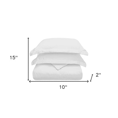 White King Cotton Blend 300 Thread Count Washable Duvet Cover Set - Down Comforters and Duvets