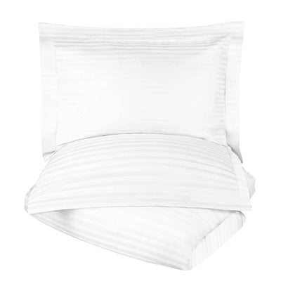 White King Cotton Blend 400 Thread Count Washable Duvet Cover Set - Down Comforters and Duvets