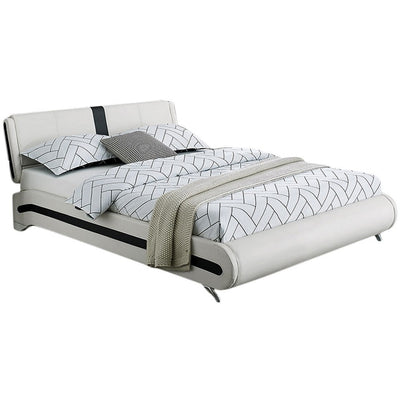 White Platform Queen Bed - Standard Beds