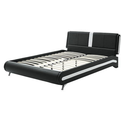 Solid Manufactured Wood Bed Upholstered With Headboard - Standard Beds