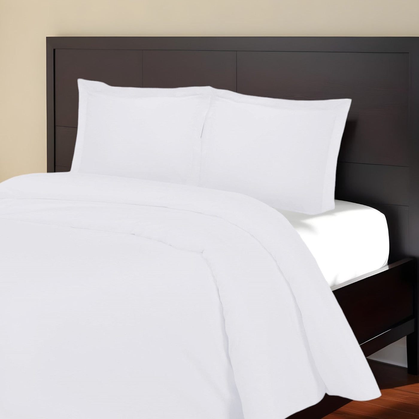 White Queen Cotton Blend 1000 Thread Count Washable Duvet Cover Set - Down Comforters and Duvets