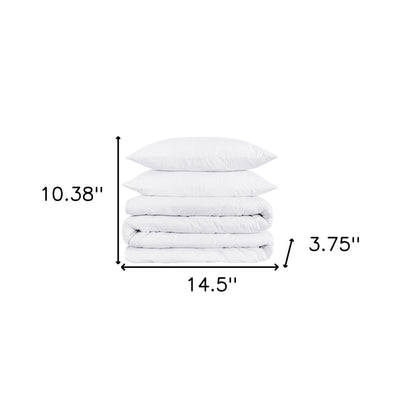 White Queen Cotton Blend 1200 Thread Count Washable Duvet Cover Set - Down Comforters and Duvets