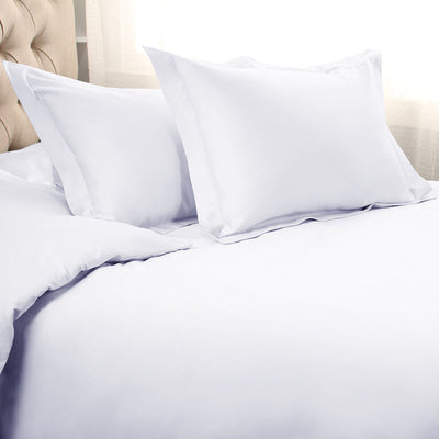 White Queen Cotton Blend 1200 Thread Count Washable Duvet Cover Set - Down Comforters and Duvets