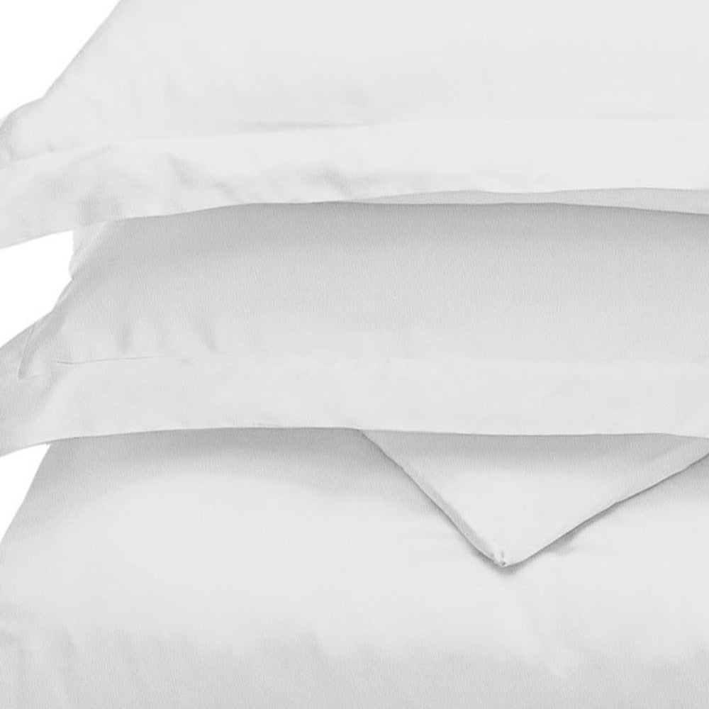 White Queen Cotton Blend 300 Thread Count Washable Duvet Cover Set - Down Comforters and Duvets