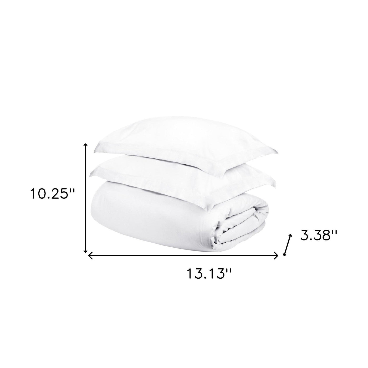 White Queen Cotton Blend 400 Thread Count Washable Duvet Cover Set - Down Comforters and Duvets