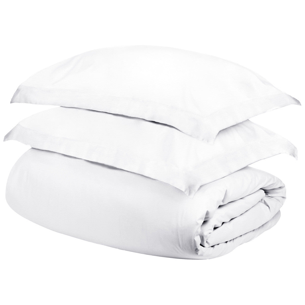 White Queen Cotton Blend 400 Thread Count Washable Duvet Cover Set - Down Comforters and Duvets