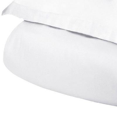 White Queen Cotton Blend 400 Thread Count Washable Duvet Cover Set - Down Comforters and Duvets