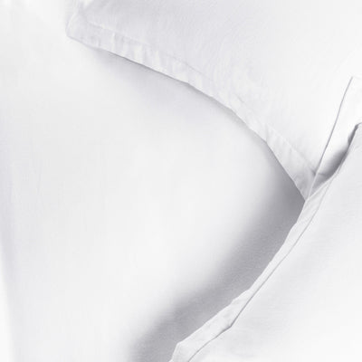 White Queen Cotton Blend Thread Count Washable Duvet Cover Set - Down Comforters and Duvets