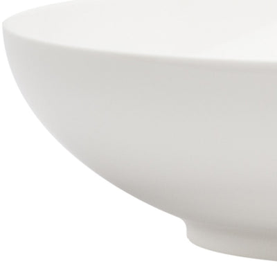 White Six Piece Porcelain Service For Six Bowl Set - Dinnerware