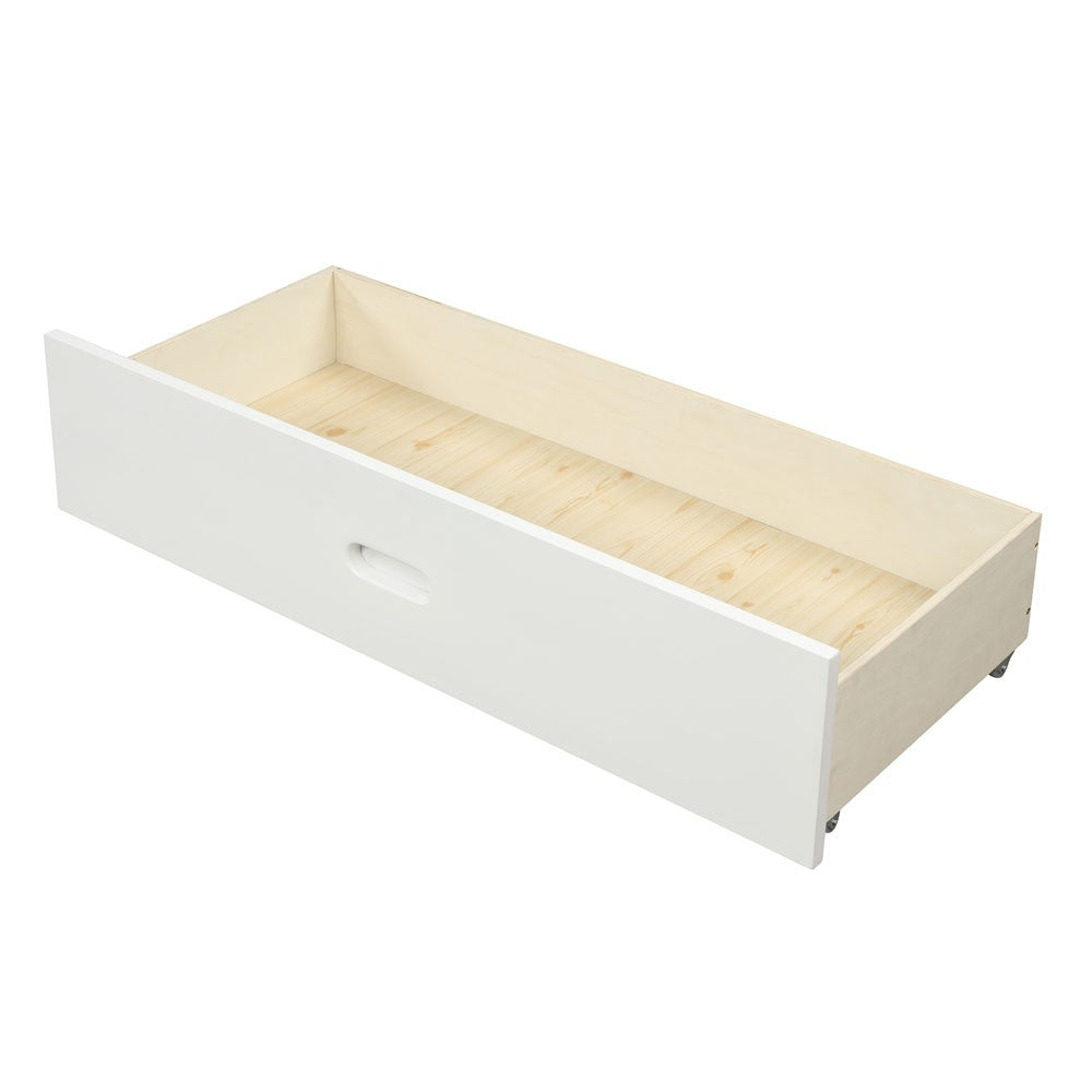 White Solid and Manufactured Wood Full Bed - Standard Beds